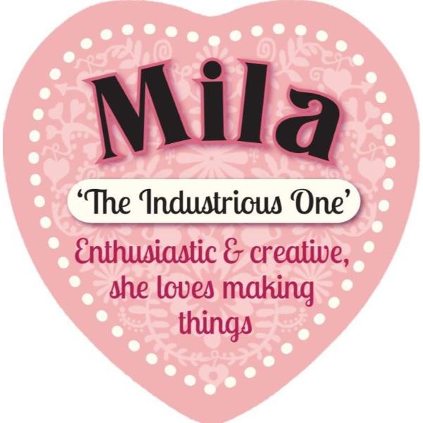 Ceramic Mila Heart Magnet