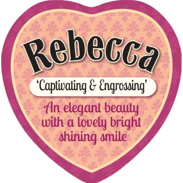 Ceramic Rebecca Heart Magnet