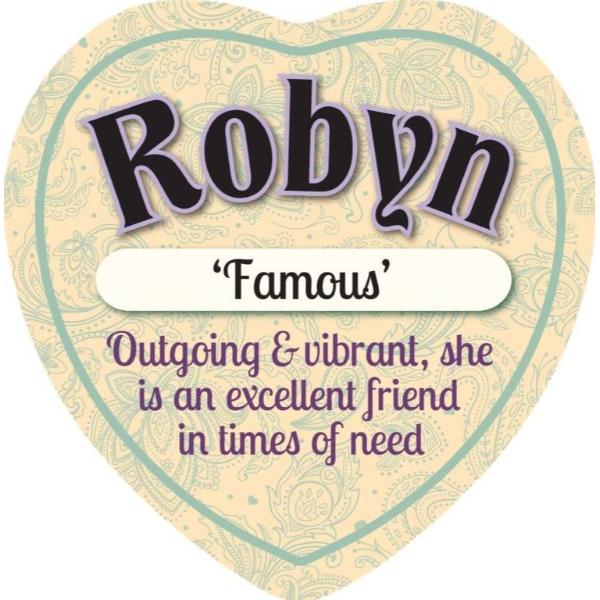 Ceramic Robyn Heart Magnet