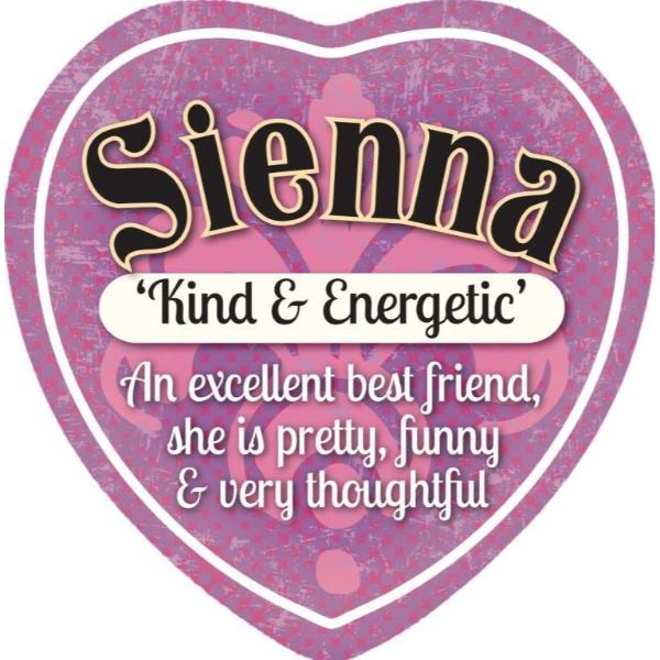 Ceramic Sienna Heart Magnet