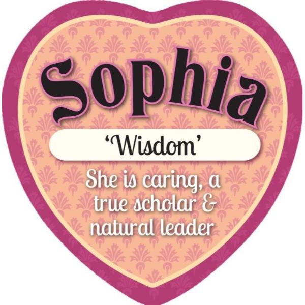 Ceramic Sophia Heart Magnet