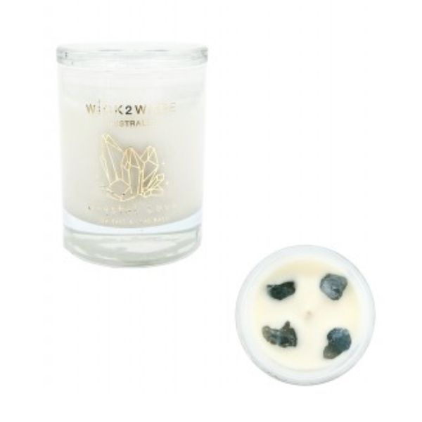 Wick2Wear Sea Salt & Lime Basil Glass Candle Jar - 9.1cm x 10.7cm