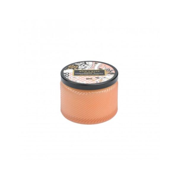 Wick2Ware Passionfruit Papaya Hand Poured Soy Wax Candle Jar - 110g