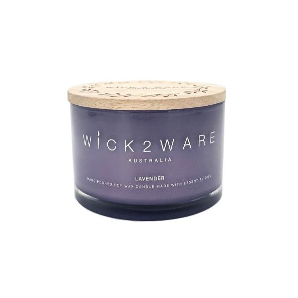 Wick2ware Lavender Soy Wax Candle Jar - 430g
