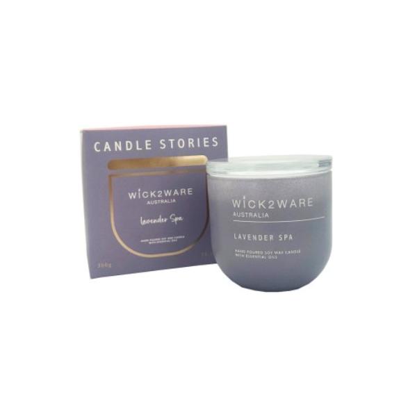 Wick2ware Lavender Spa Soy Candle Jar - 300g