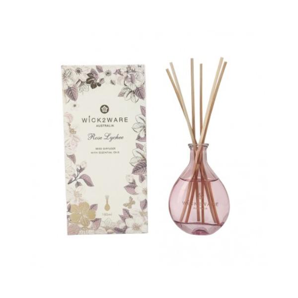 Wick2ware Rose & Lychee Diffuser - 180ml