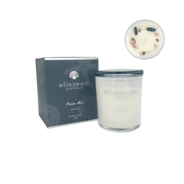 Wick2wear Ocean Mist Soy Candle Jar - 270g