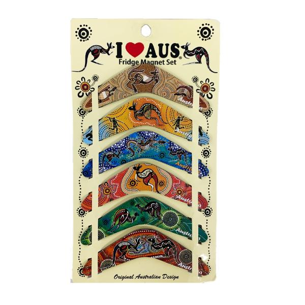 6 Pack Assorted Kangaroo Boomerangs