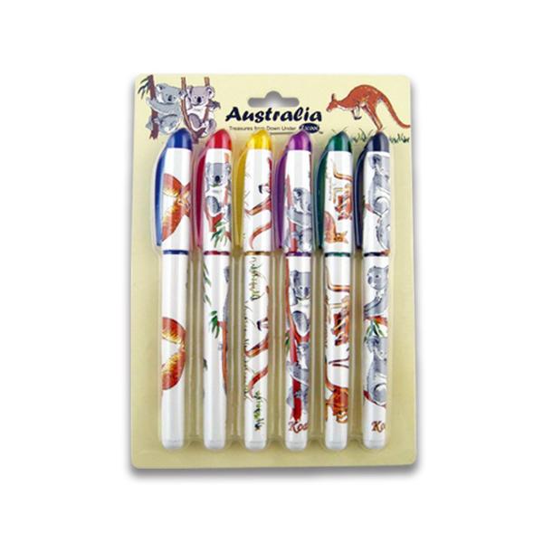 6 Pack Australia Kangaroo Pens