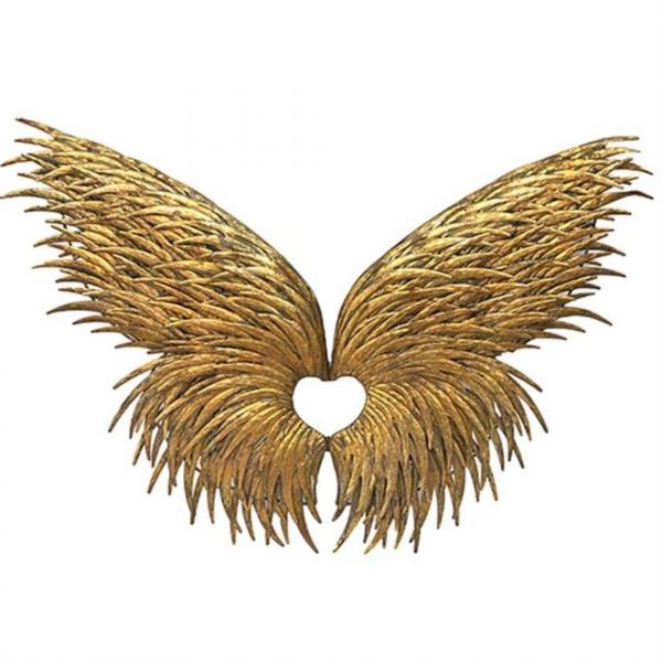 Metal Angel Wing Wall Decor - 109.86cm x 4.45cm x 69.85cm