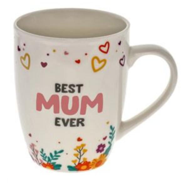 Best Mum Ever Hearts Coffee Mug - 250ml