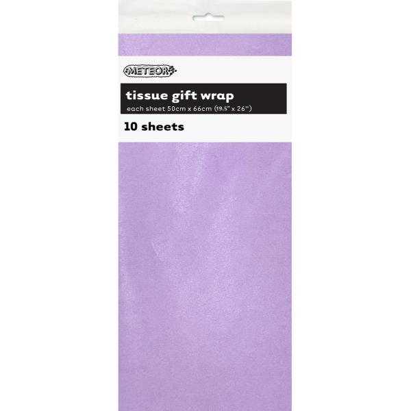 10 Sheets Pastel Lavender Tissues