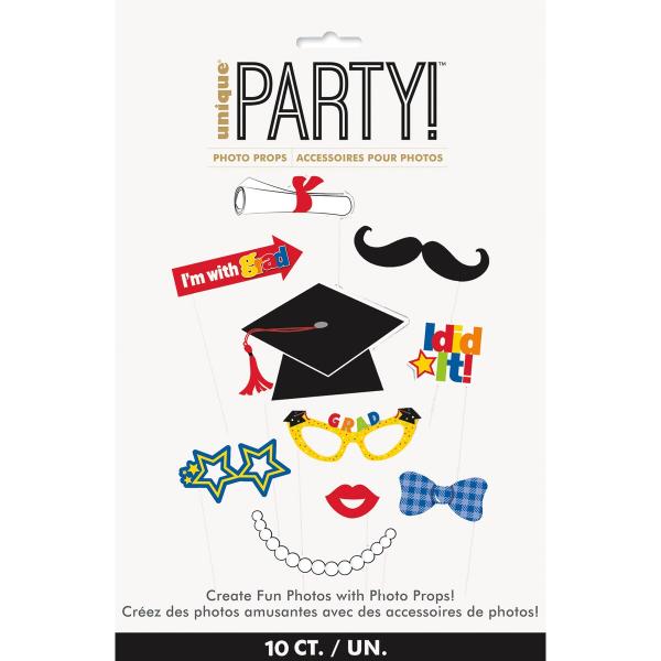 10 Pack Graduation Selfie Photo Props