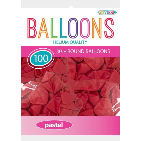 100 PASTEL MACARON RED