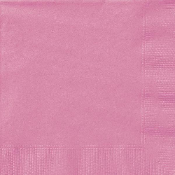 50 Pack Hot Pink 2 Ply Luncheon Napkins - 33cm x 33cm