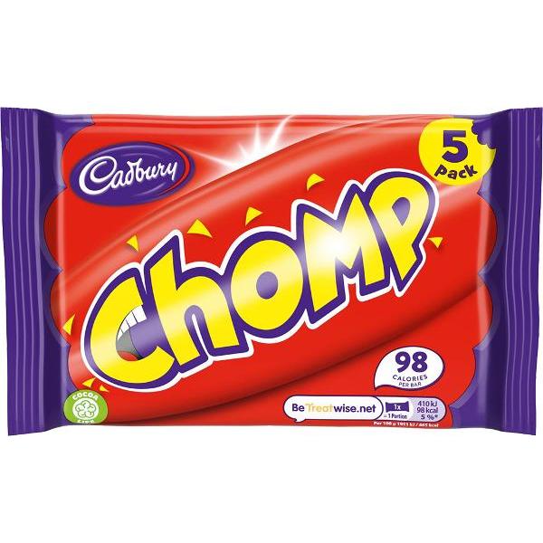 5 Pack Cadbury Chomp Bar - 105g