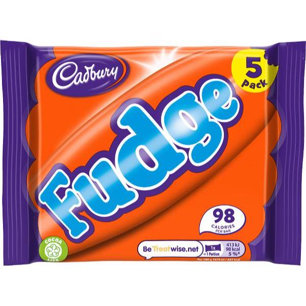 5 Pack Cadbury Fudge - 127.5g