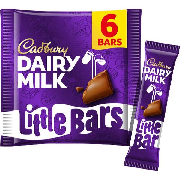 6 Pack Cadbury Dairy Milk Little Bars - 108g