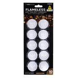 Load image into Gallery viewer, 10 Pack Warm Tealight Led Flameless Candles
