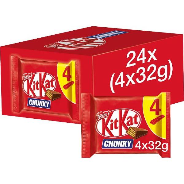 4 Pack Chunky Nestle Kit Kat - 128g