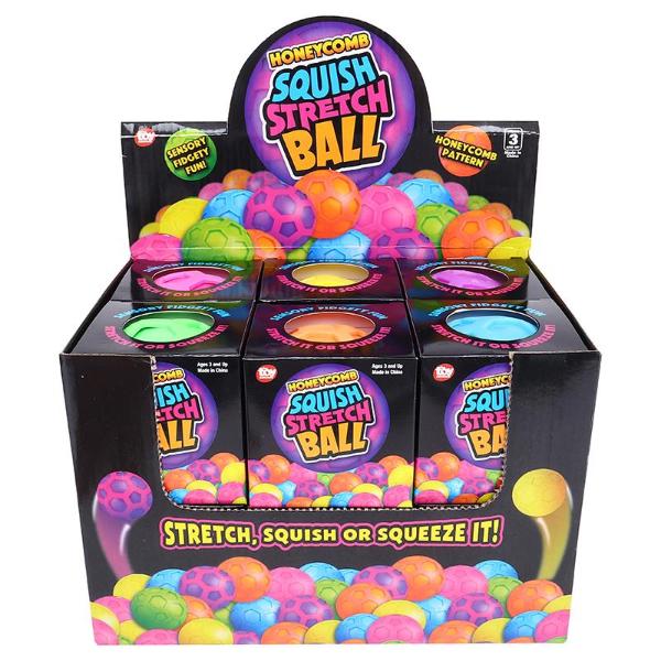 Honeycomb Squish Stretch Ball - 8cm