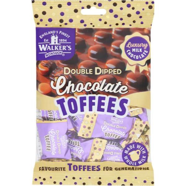 Walkers Double Dipped Chocolate Toffees - 135g