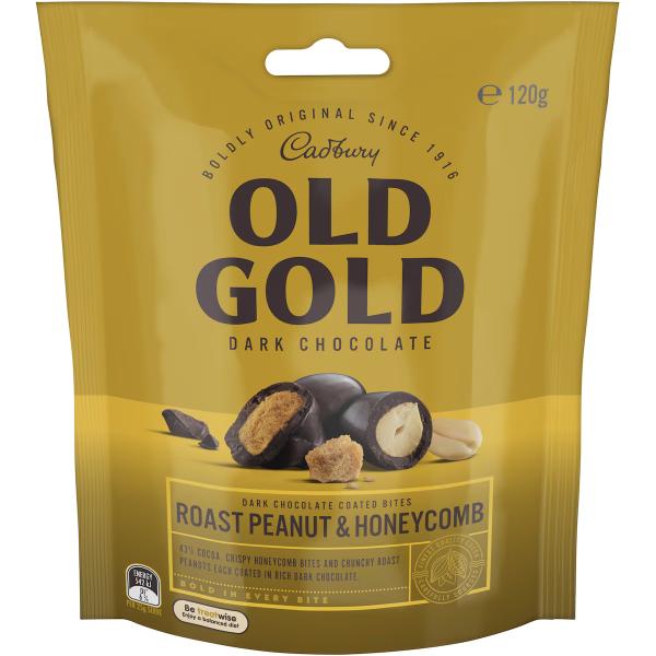 Cadbury Old Gold Dark Chocolate Roast Peanut & Honeycomb - 120g