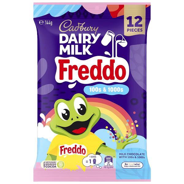 12 Pack Cadbury 100s&1000s Freddo Chocolates - 144g