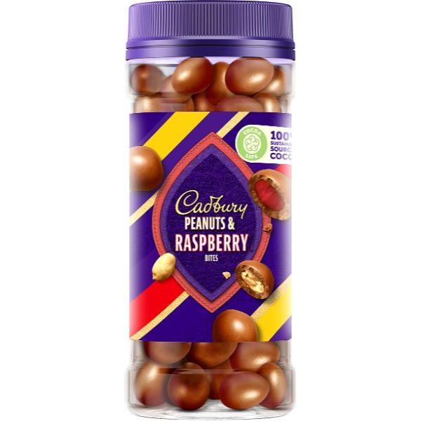 Cadbury Peanuts & Raspberry Bites - 280g