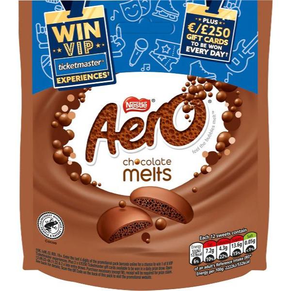 Nestle Aero Melts Milk Pouch - 92g