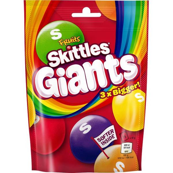 Giants Fruits Skittles Pouch - 132g