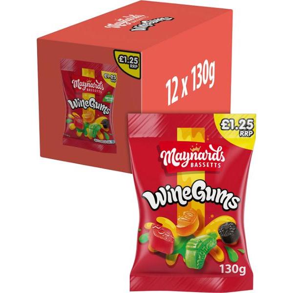 Maynards Bassetts Wine Gums Bag - 130g