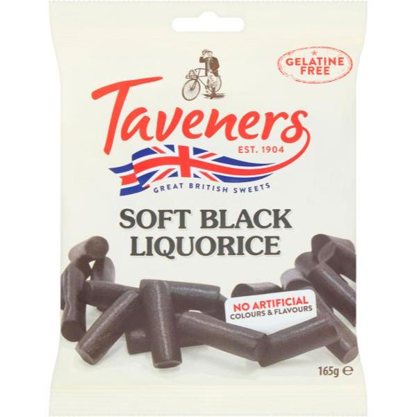 Taverner Soft Black Liquorice - 165g