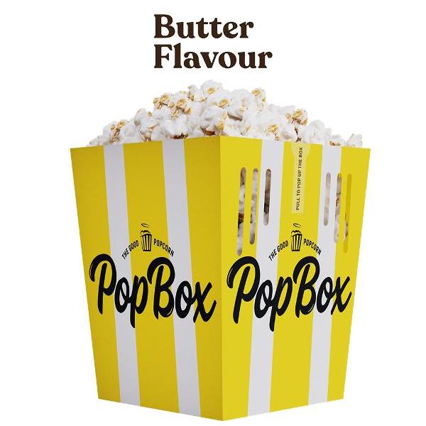 10 Pack Butter Flavour Popcorn Microwave PopBox - 100g