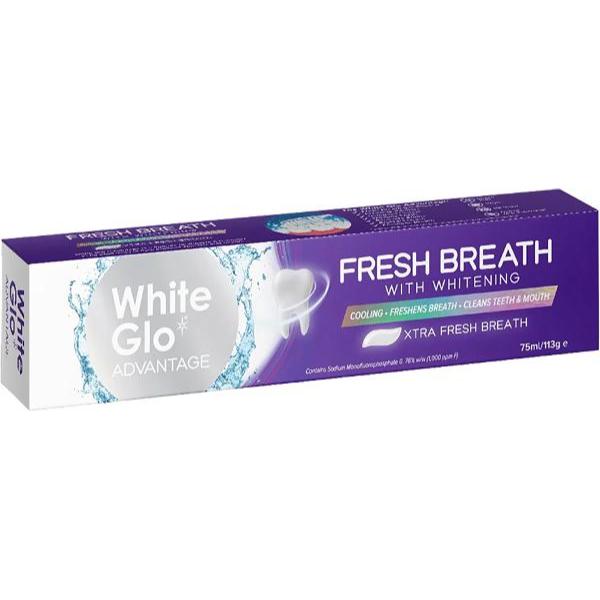 White Glo Advantage Purple Tooth Paste - 113g