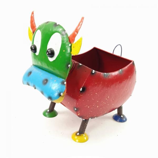 Metal Bull Pot - 33.5cm