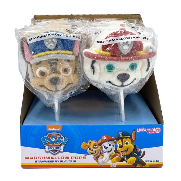 Paw Patrol Marshmallow Pop - Assorted 45g