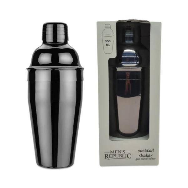 Mens Republic Gunmetal Cocktail Shaker - 550ml