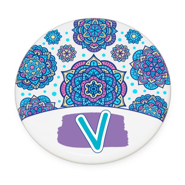 V Motif Female Coaster