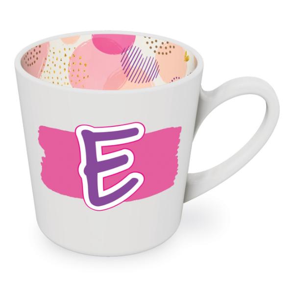 E Motif Female Mug