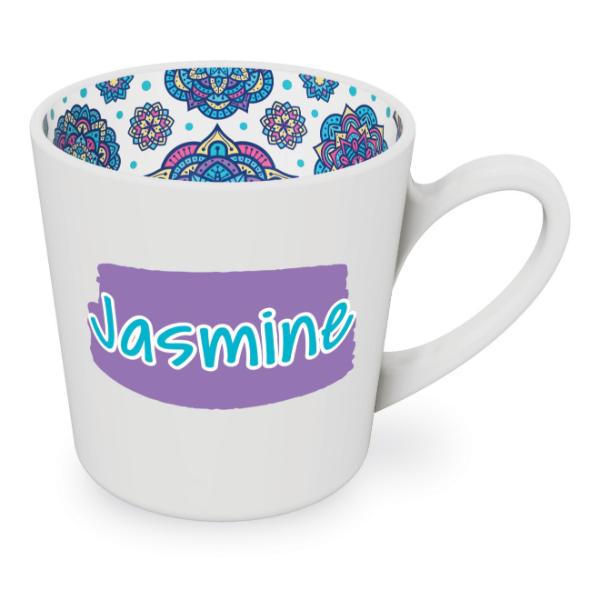 Jasmine Motif Female Mug