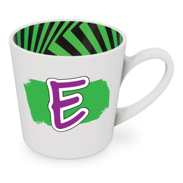 E Motif Male Mug