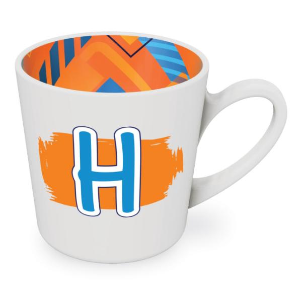 H Motif Male Mug