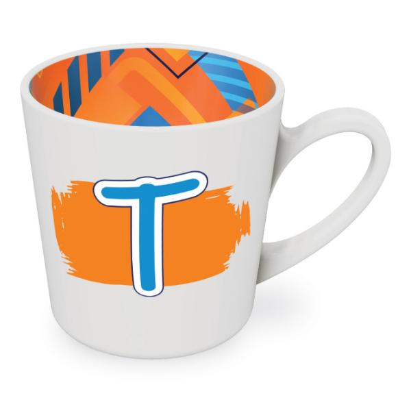 T Motif Male Mug