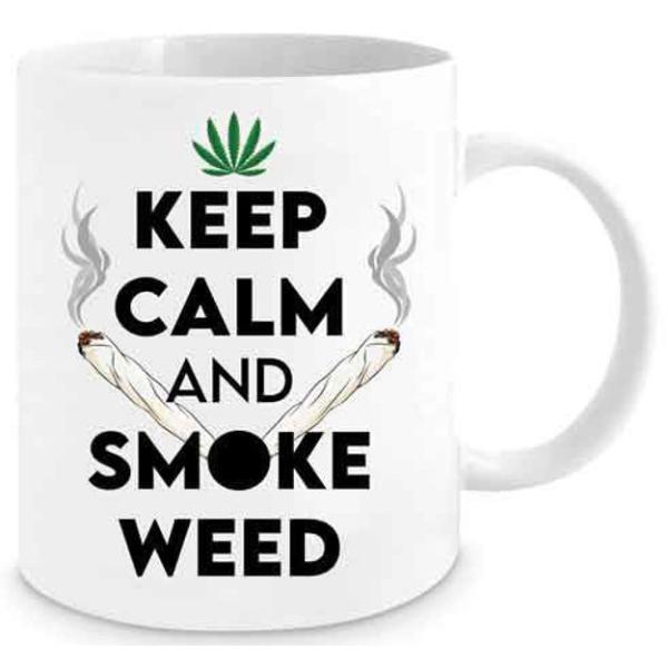 Keep Calm & Smoke Novelty Mug