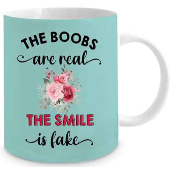 Fake Smile Novelty Mug