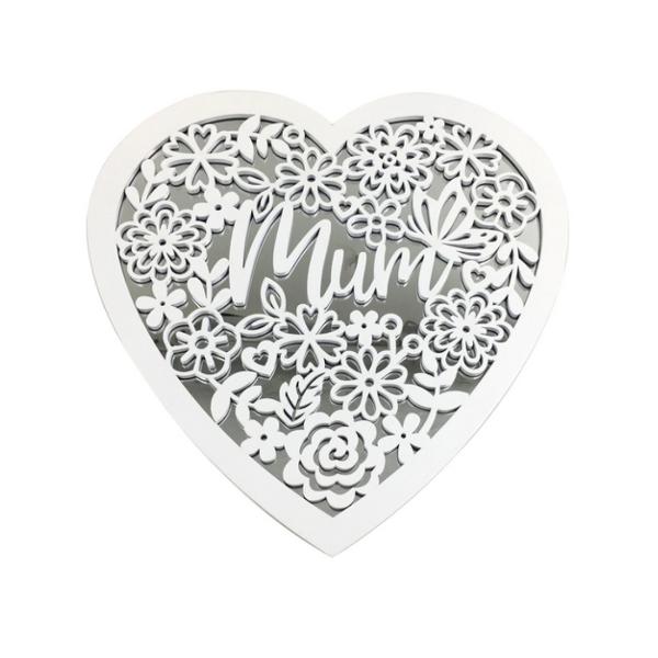 Heart Shape Mum Mirror - 30cm