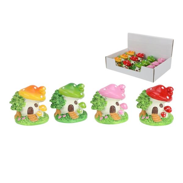 Mushroom House On Grass - 5cm
