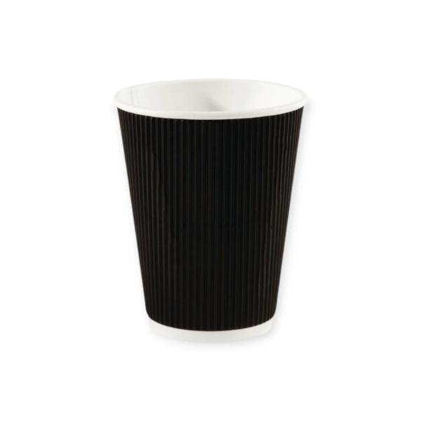 25 Pack Rippled Coffee Cups - 350ml