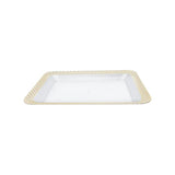 Load image into Gallery viewer, Oblong Serving Tray With Gold Edge - 28.5cm x 41cm
